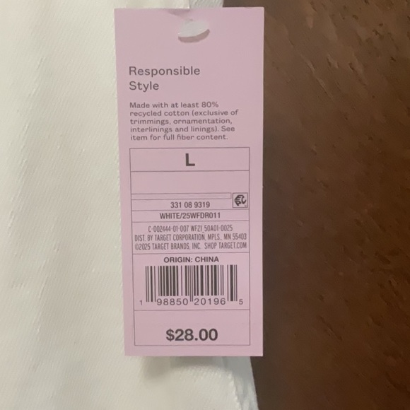 Wild fable Women's Denim Pleated Mini A-Line Dress size L - Picture 6 of 6